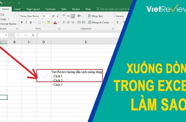 Khám Phá 3 Phương Pháp Để Xuống Dòng Trong Excel Hiệu Quả