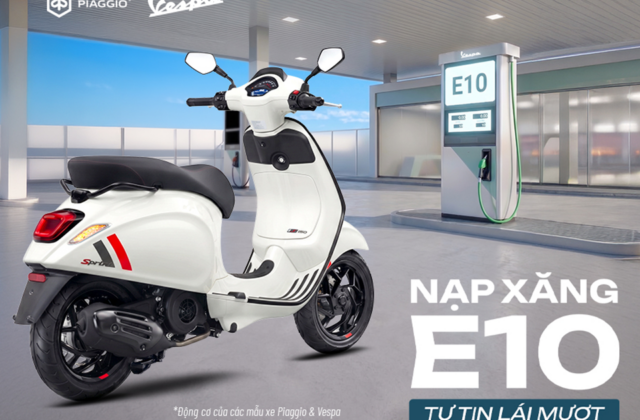 Xe Vespa và Piaggio: Lợi Ích Của Việc Sử Dụng Xăng E10 Tại Việt Nam