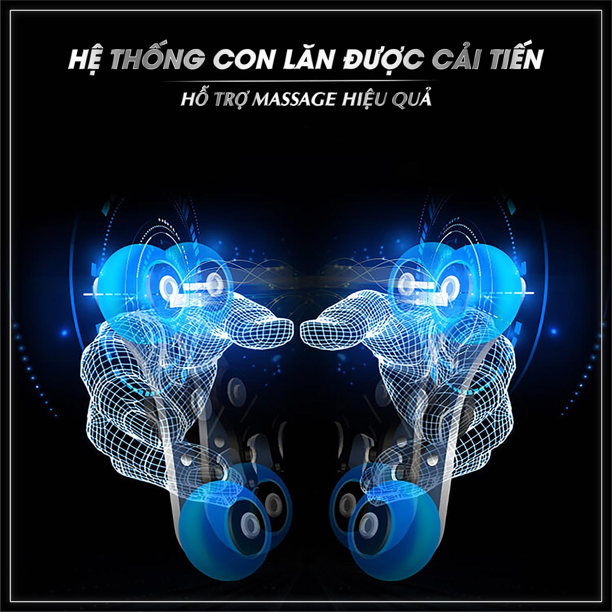 7 Tiêu Chí Quan Trọng Khi Chọn Mua Ghế Massage Chất Lượng 2 Con lăn massage đa chiều